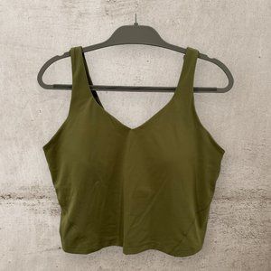 Lululemon Align Tank Top Built In Bra Sleeveless Athleisure in Bronze Green 16